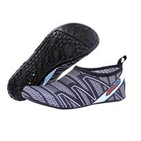 Unisex neslystantys vandens batai - Minkšti, apsaugantys nuo įpjovimų, basų pėdų odos batai paplūdimiui, plaukimui ir lauko veiklai 3XL [size 44-45] pilkšvai balta