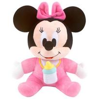 Disney buteliukas barškanti kūdikio mini lėlė, 30cm, įvairių spalvų pink