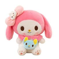 My Melody Cinnamoroll Kuromi didelė lėlė Sanrio personažų tvirtinimo lėlė 40cm 80cm, Melody Korean populiarūs žaislai white