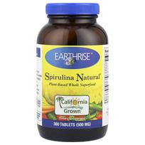 Earthrise, Spirulina Natural, 500mg, 360 tablets