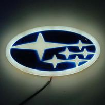 14x7.3cm Car LED Light Badge Sticker Auto Emblem Decoration for Subaru STI Forester XV Outback Impreza Legacy WRX BRZ Tribeca balta