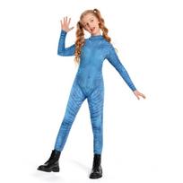 Halloween cos costumes European and American movies Avatar digital printing bodysuit cos onesie 130cm-L gray
