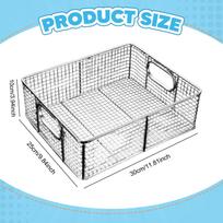Deep Fryer Basket Frying Serving Food Fruit Vegetable Strainer for Restaurant 30x25x10 cm