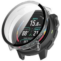 Tempered Glass Film Integrated PC Watch Protective Case For Suunto Nautic S, Lightweight Easy Install Anti-Scratch Watch Cover For Suunto Nautic S skaidri