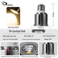 Suiyi LED Spotlight Bulb 7W Warm Light