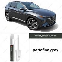 For Hyundai Tucson Car Scratch Repair Pen Factory Process Color Matching Perfect Color Match for Car Paint Phantom Black Touchup Paint2 portofino gray black
