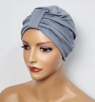 Turban Hat Emma Gray Bambo Even After Chemotherapy gray