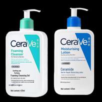 CeraVe Gentle Cleanser & Moisturizing Lotion Duo blue