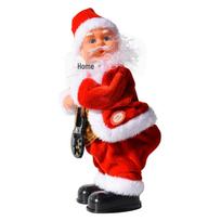 Electric Christmas Climbing Santa Claus with Ladder & Music Ornament