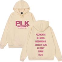Rapper PLK Stade De France Tour 2026 Hoodies Men Women Hip Hop Pullover Long Sleeves Oversized Loose Fashion Sweatshirts Tops XXXL beige