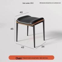 Eames Italijos dizainerio masyvmedžio valgomojo kėdė - Retro aukštos klasės laisvalaikio, skirta namams, restoranui ar kavinei Assembly Required black