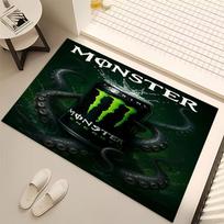 1pc Monster Energy LOGO Print Area Rug - Soft, Washable Non-Slip Indoor Mat, Living Room, Home Office Decorative Rug,Office Decorative 60cmx90cm