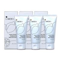 Raviora Bae Jong-ok Lemon Honey Pack Dead Cell Care Wash-Off Pack 100g, 1 pack, 3 packs white