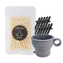 „WaxKiss“ kietojo vaško rinkinys nosies plaukų depiliacijai, 1 rinkinys, 175 g black