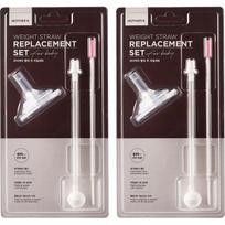 Mother K Basic Cone-Shaped Straw Refill Set, Transparent, 2 Sets gray