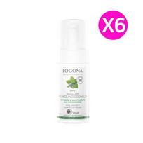 Logona Mint & Hamamelis Cleansing Foam 100mlX6 white