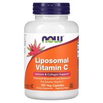 NOW Foods, Liposominis vitaminas C, 120 daržovių kapsulių