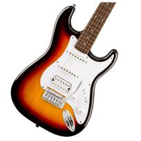 Squier by Series Stratocaster Junior HSS Lauro klaviatūra Baltas pikgardas Sunburst Squier Fender/Affinity 3 spalvų