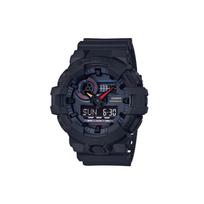 CASIO vyriškas juodas laikrodis su skystųjų kristalų/analoginiu dvigubu ekranu, serija GA-700BMC-1A GA-700BMC-1A Black black