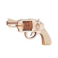 Medinis trimačio dėlionė G006 Dėlionė Pistoletas Korėja 3D Dėlionė beige