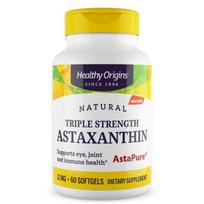 Healthy Origins trigubo stiprumo astaksantino 12 mg minkštosios kapsulės, 60 tablečių, 1 vienetas