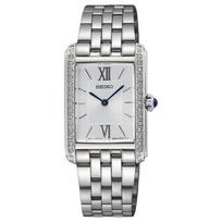 SEIKO Splash-proof Quartz Steel Strap Women's Watch White Dial SWR091 balta