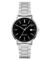 Casio Analog Stainless Steel Black Dial Quartz MTP-VT05D-1E Men's Watch juoda