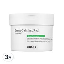 COSRX One Step Green Calming Pad 140ml, 70 sheets, 3 pieces white
