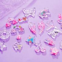 [Mimi World Official] Crystal Resin Art Clear Set, popular Korean character toys pink