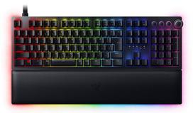 Razer Huntsman V2 Analog JP Žaidimų klaviatūra Japoniškas JP išdėstymas Analoginis optinis jungiklis Reguliuojamas aktyvavimas Dvigubo liejimo PBT klavišų gaubtai Riešo atrama Chroma RGB juoda