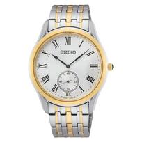 Seiko SEIKO Quartz Overseas Silver and Gold Watch, Model, Combination, SRK048P1, Men's [Used] white