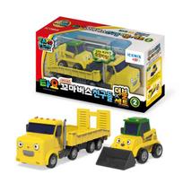 Tayo Special Little Bus Friends Double Set 2_Heavy Equipment, Korean toys black