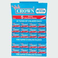 Crown Razor Blades 20-Pack (100 pieces) red
