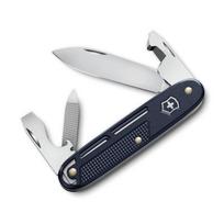 VICTORINOX ALOX Refined Synergy Blue Knife 9 Swiss Birthday Blue Multi-Tool - Outdoor, Camping, Emergency, Survival, Functions, Made, Compact, Gift, white