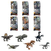 Mattel Jurassic World Dinzaurų Kovos Kolekcija Pilnas 6 figūrėlių rinkinys dėžutėje, nuo 4 metų (Vaikų figūrėlės) - - - Daugiaspalvis JKT64-986A black