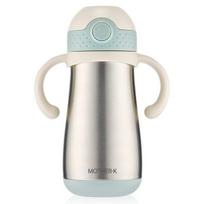 Mother K Hug Insulated Straw Cup 350ml, mint, 1 piece white
