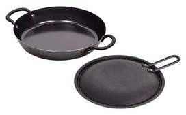 Pearl Metal Two Hand Grill Pan 20cm with Lid Recipe Included IH Compatible Iron Rack Cooking Made in Japan HB-1604 juoda