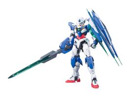 MG Filmo Mobile Suit Gundam 00 wakening of the Double O Quanta mastelio plastikinis modelis -A Trailblazer- GNT-0000 1/100 spalvotas blue