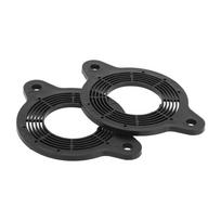 TUCKBOLD Speaker Spacer Ring Midrange Speaker Spacer Adapter for Toyota Waterproof Speaker Subwoofer Mount Spacer Racket Ring Black 2pcs juoda