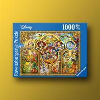 Disney Family 1000 Piece Ravensburger Jigsaw Puzzle, popular Korean board game blue