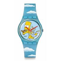 SWATCH ANGEL BART SO28Z115 Mėlynas laikrodis mėlyna