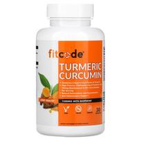 Fitcode, ciberžolė kurkuminas, 1500 mg, 90 daržovių kapsulių (500 mg vienoje kapsulėje)