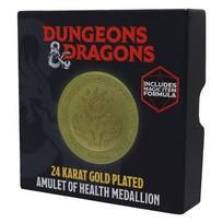 „Dungeons & Dragons“ 24 karatų auksu padengtas medalionas