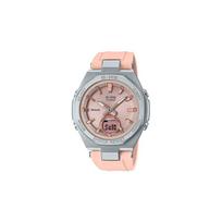 Casio CASIOBABY-G Metalinis aštuonkampis Verslo Saulės energija įkraunamas Bluetooth prijungiamas plonas daugiafunkcis laikrodis Saulės kvarco mechanizmas Japonijos ir MSG-B100-4APR rožinė
