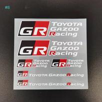 Automobilio dekoravimo lipdukai Atspindintys vandeniui atsparūs lipdukai Lenktynių lipdukai Toyota Yaris GR GAZOO Racing Logotipui Auris Pruis RAV4 TRD OQ6