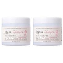J. Mella in France Sparkling Rosé Toner Pads, 70 sheets, 2 packs white