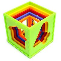 Casbee sturdy pattern cube stacking, mixed colors, 1 set, Korean baby products white