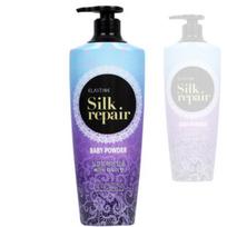 Elastine Silk Baby Powder Shampoo 550ml, 3 pieces black