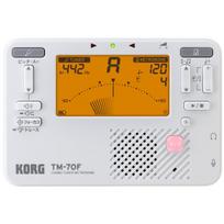 KORG Tiuneris Metronomas WH Baltas Pagaminta Japonijoje Pučiamųjų orkestras TM-70F balta