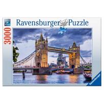 Korėjos stalo žaidimai Evening Tower Bridge dėlionė R160174, mišrios spalvos, 3000 vienetų dėlionė, vaikų žaidimai, mokomieji žaislai gray